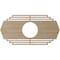 Ekena Millwork Chrysler Wood Fretwork Pierced Ceiling Medallion, Birch, 20"W x 10"H x 5 1/4"ID x 3/8"T CMWP20X10X0375CSBI - alternate 2